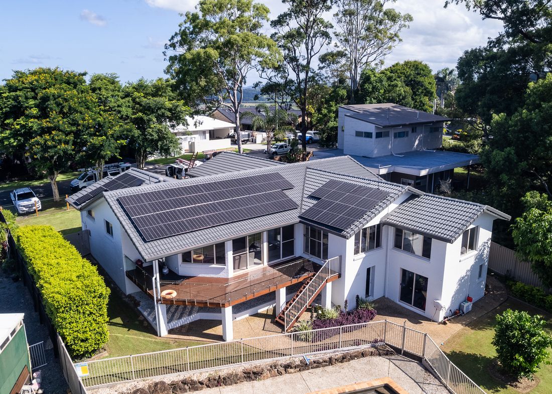 A home with solar in the hinterland