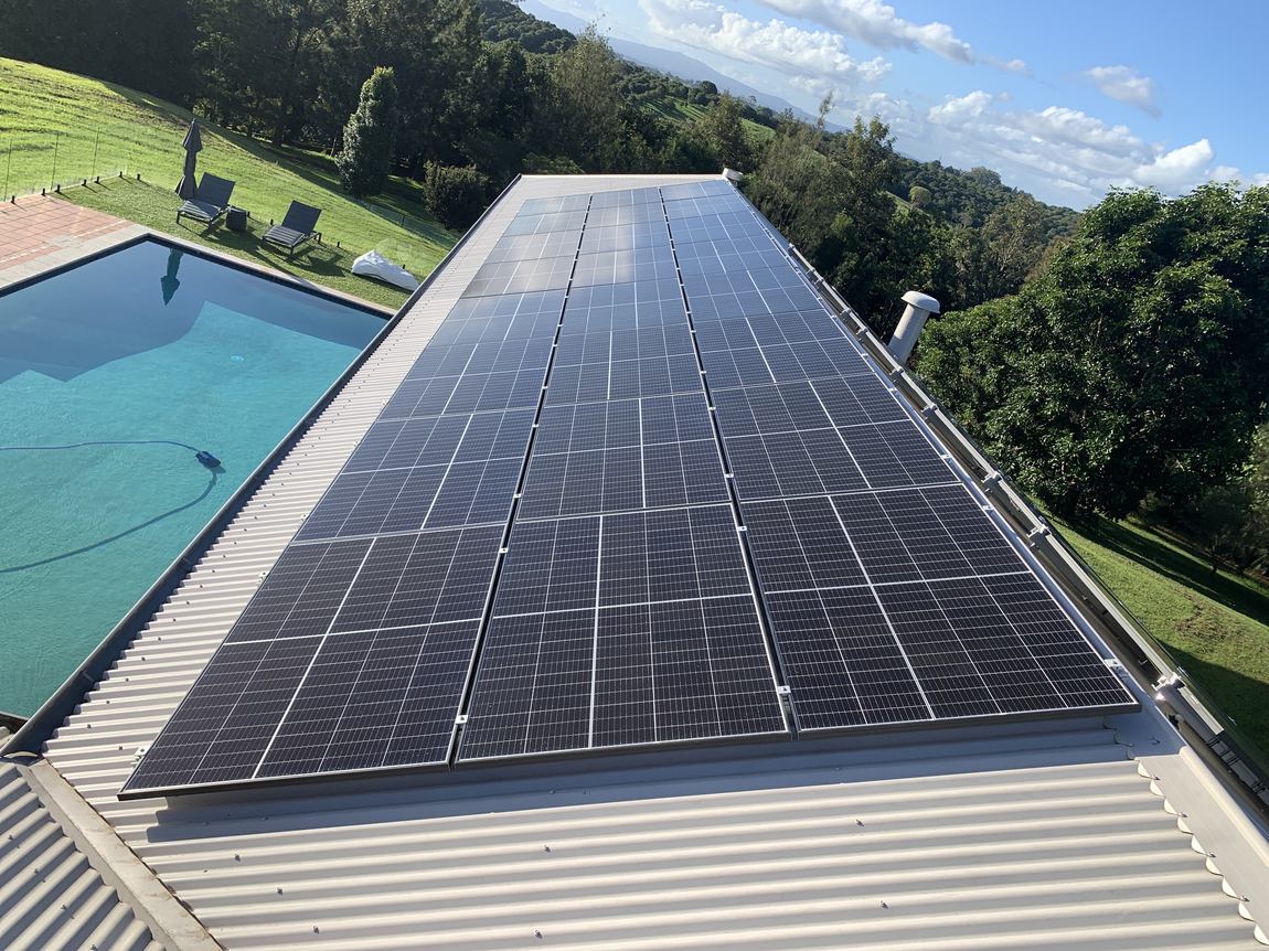 A valley home with rooftop solar